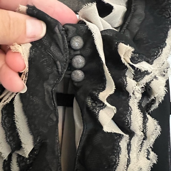 💕 Robert Rodriguez + Neiman Marcus + Target Collab! Black lace & sheer top Sz S - Picture 4 of 4
